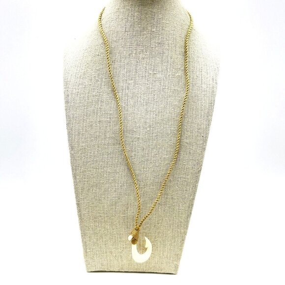 Vintage Polynesian Style Fish Hook Necklace with Cord - Picture 1 of 5